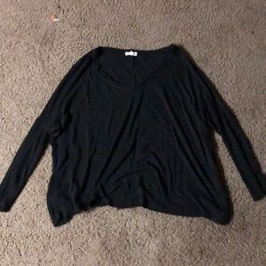 Silence and Noise Black Long Sleeve Top